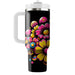 Vibrant Funky Flowers  Travel Tumblers