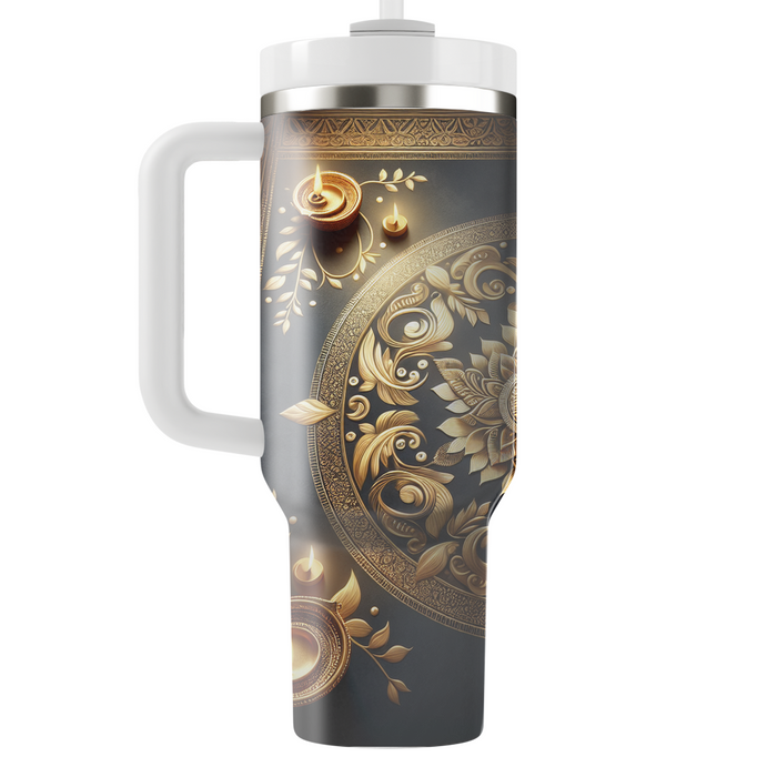 Golden Divinity - A Festive Diwali Celebration  Personalized Tumblers