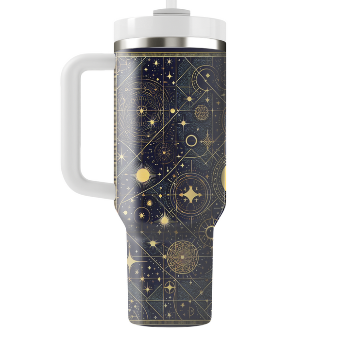 Celestial Constellation Grid  Unique Tumblers