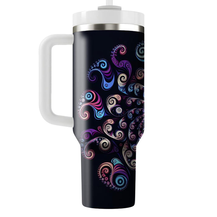 Fractal Spiral  Tumbler Cups