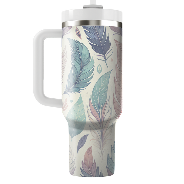 Artistic Feather Print  Unique Tumblers