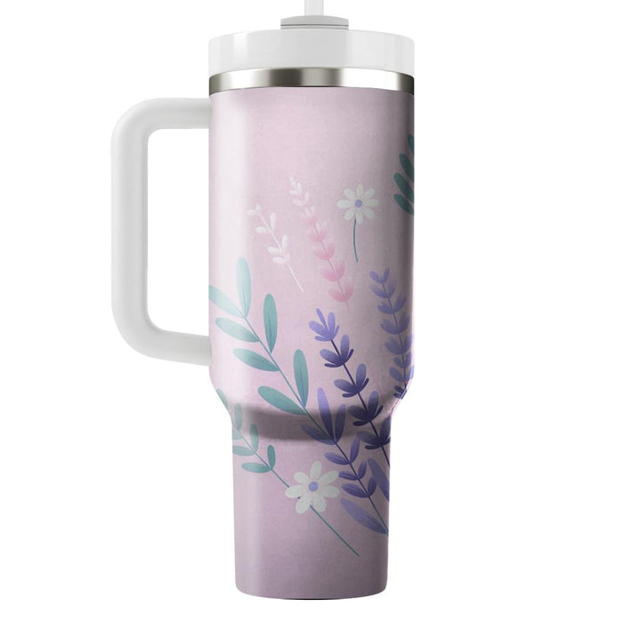 Whimsical Lavender Meadow  Decorative Tumblers