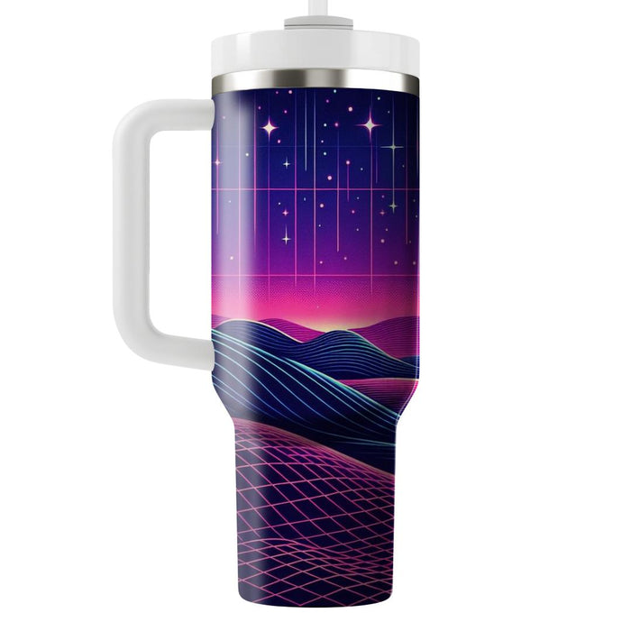 Synthwave Night Skies  Decorative Tumblers