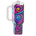 Retro Neon Swirls  Custom Tumblers