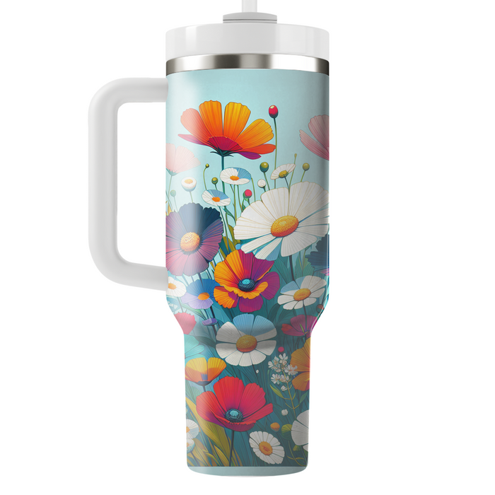 Vibrant Wildflower Meadow  Custom Tumblers