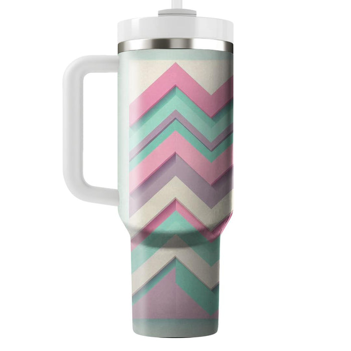 Floral Chevron  Tumblers For Gifts