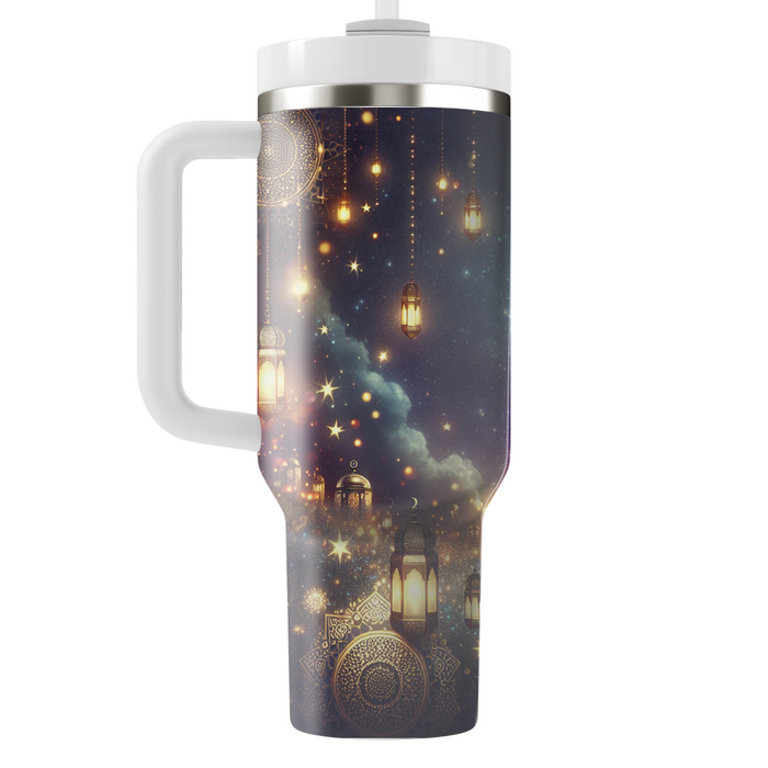 Starlit Eid Celebration Tumblers With Lids