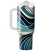 Abstract Curved Line Design  Custom Tumblers