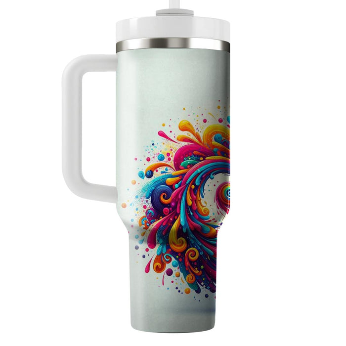 Whirlwind Of Color - Festival Of Colors  Custom Tumblers