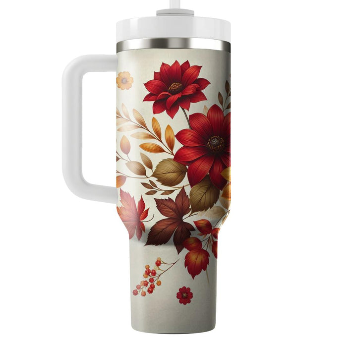 Autumn Harvest Floral  Unique Tumblers