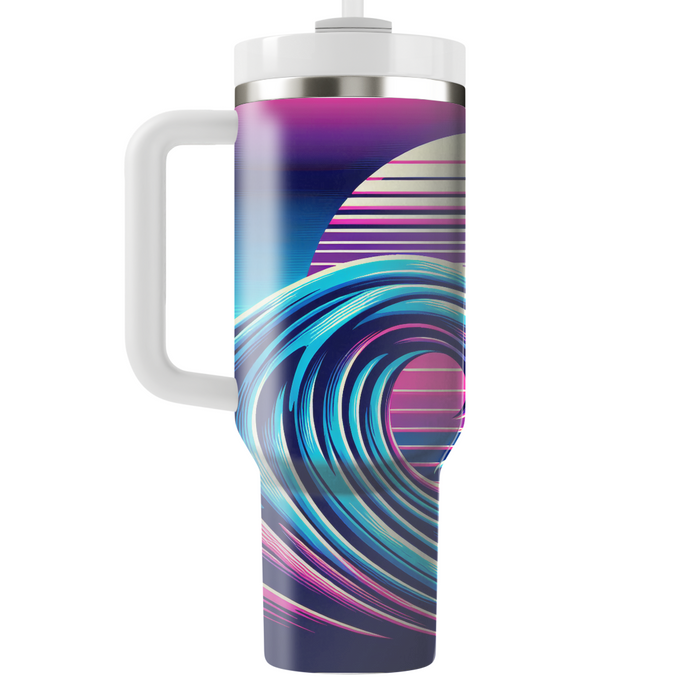 Retro Glow Wave  Tumbler Cups