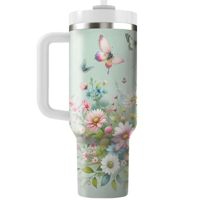 Spring Garden Whimsy  Tumblers With Lids