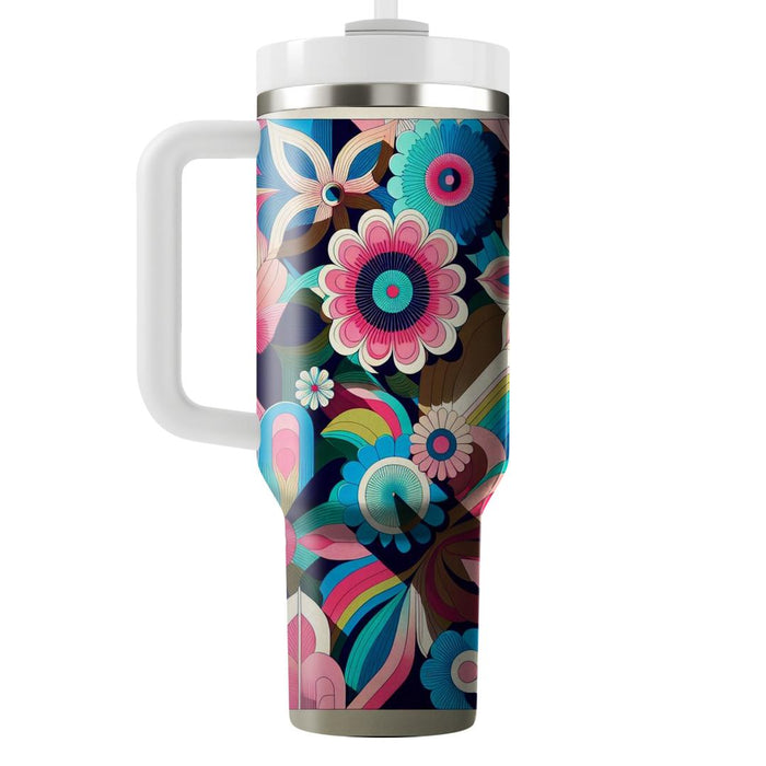  Floral Burst  Tumblers With Lids