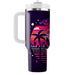 Vivid Synthwave Sunset  Personalized Tumblers