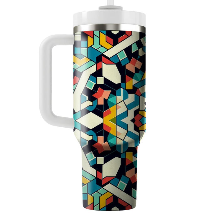 Vibrant Kaleidoscope Medley  Insulated Tumblers