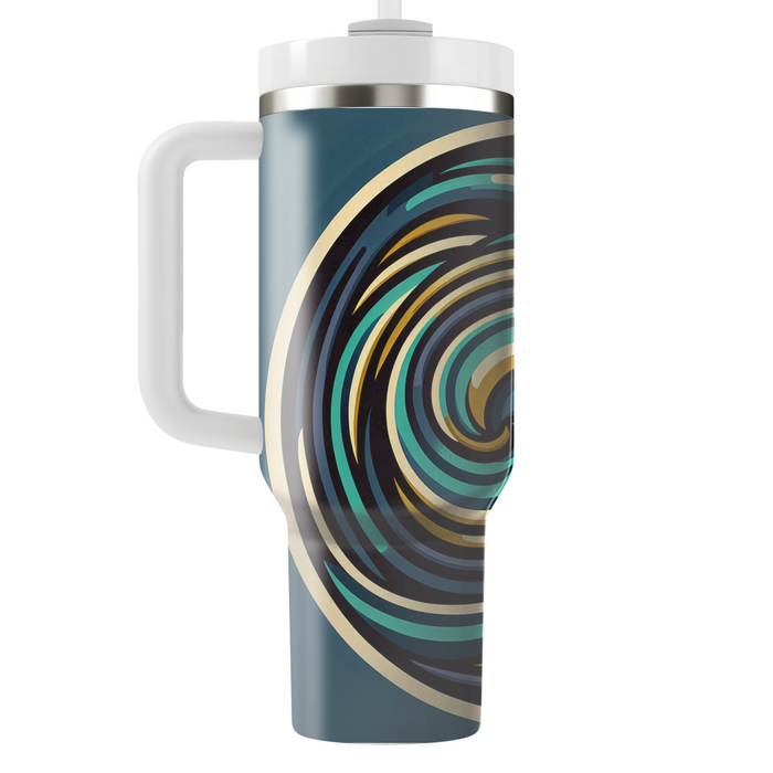 Abstract Spiral Pattern Tumbler Cups