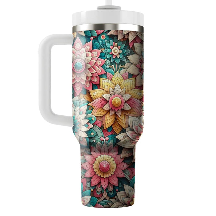 Whimsical Floral Pattern  Travel Tumblers