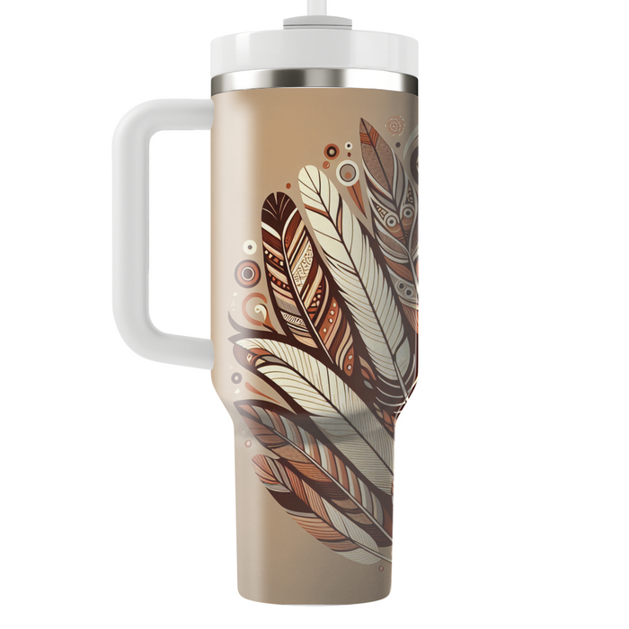 Bohemian Feather Dream  Tumbler Cups