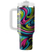 Electric Funk Swirls  Unique Tumblers