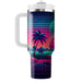 Tropical Synthwave  Tumblers With Lids