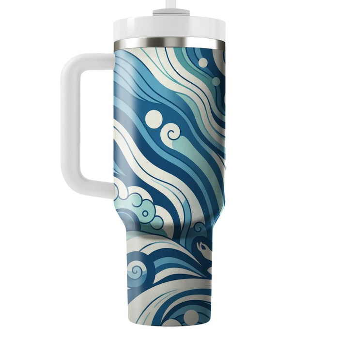 Serene Swirl  Tumbler Cups