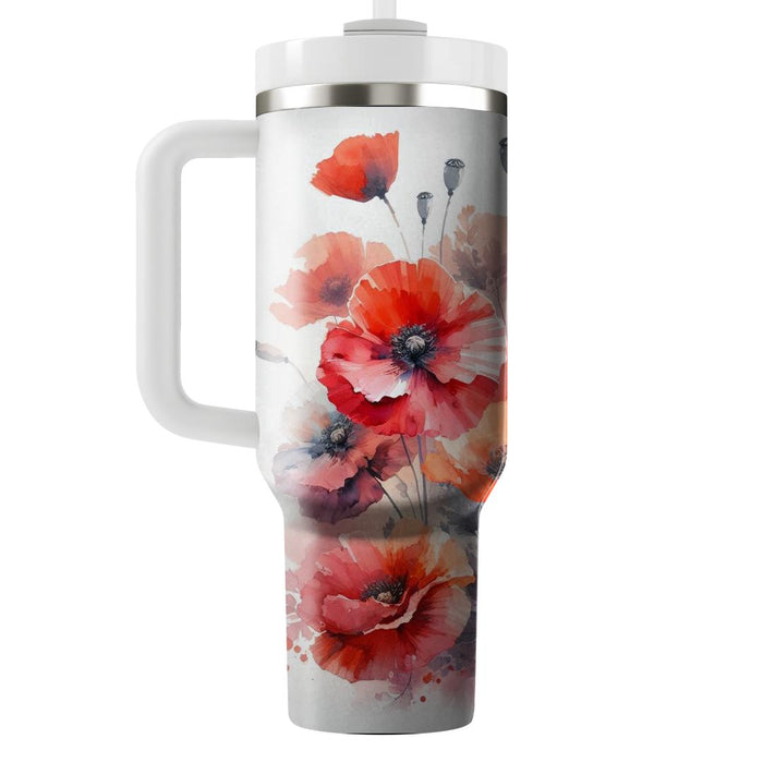 Watercolor Poppy Dreams  Tumblers For Gifts