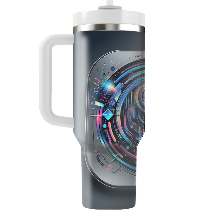 Time Traveler's Festivity - A Futuristic New Year  Travel Tumblers