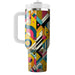 Bright Retro Patterns  Personalized Tumblers