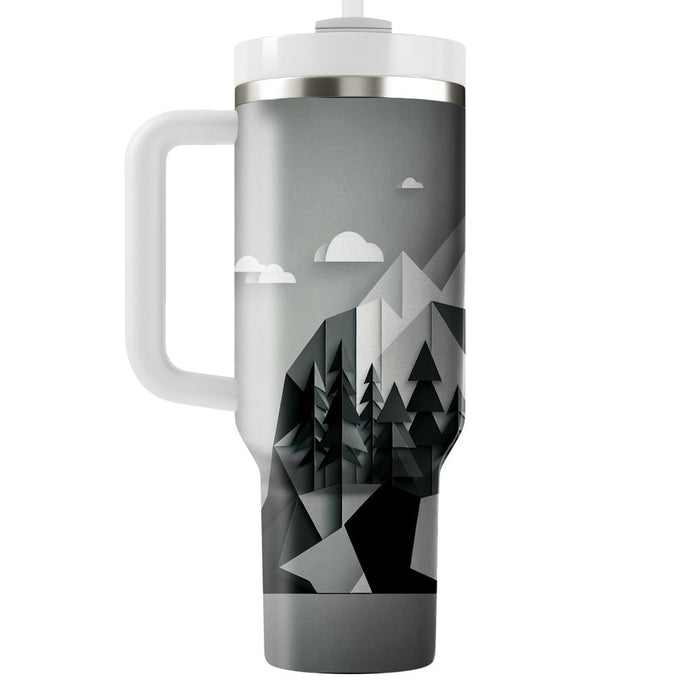 Geometric Bear Wilderness  Decorative Tumblers