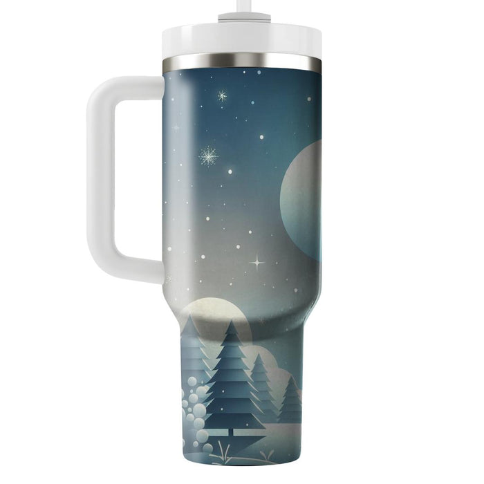 Serene Reflection - Winter Solstice  Custom Tumblers