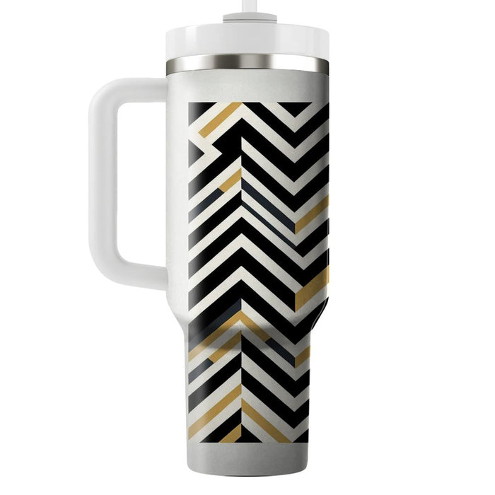 Chevron Stripes  Tumblers With Lids