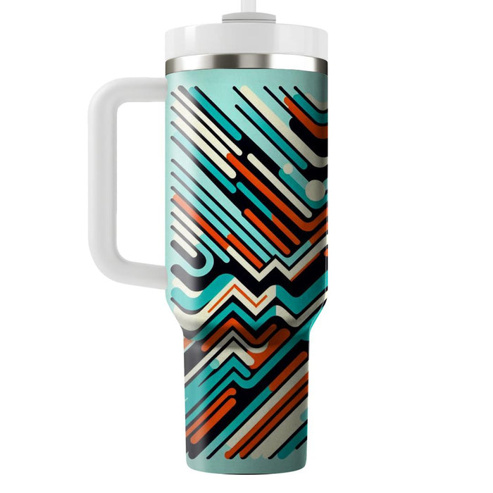 Zigzag Groove  Personalized Tumblers