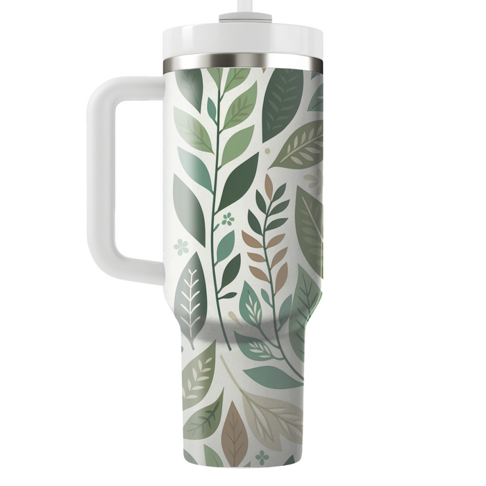 Whimsical Leaf Cascade Custom Tumblers