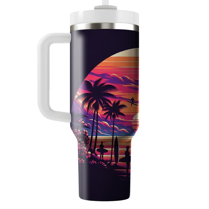 Surfer Sunset  Insulated Tumblers