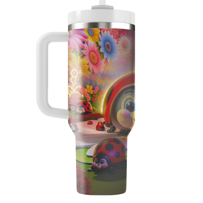 Whimsical Garden Ladybugs  Decorative Tumblers