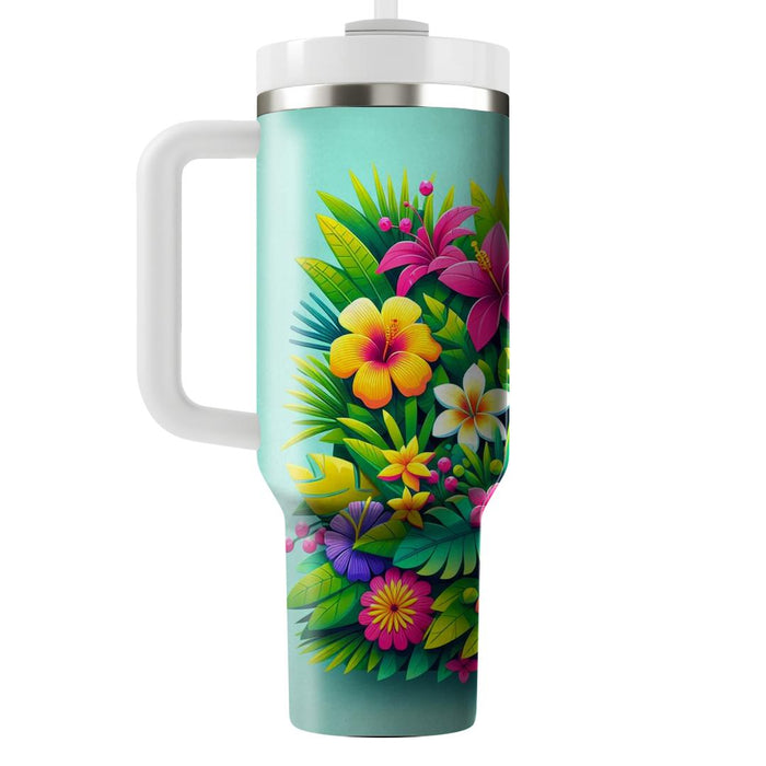 Bold Tropical Paradise  Tumbler Cups