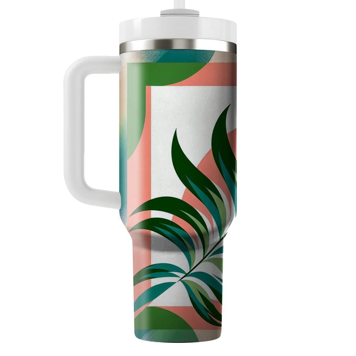 Tropical Palm Leaf Pattern  Insulated Tumblers