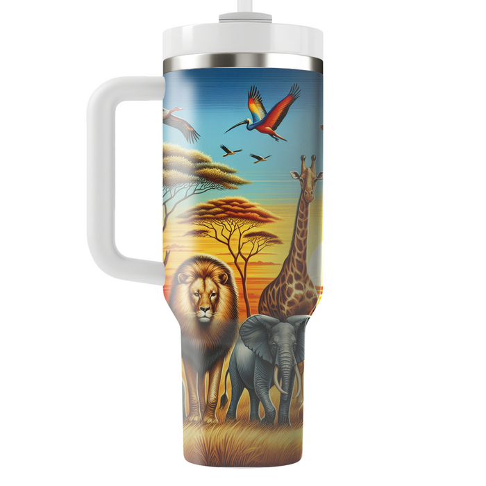 Wildlife Safari Adventure  Tumblers With Lids