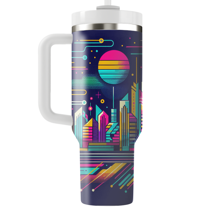 Futuristic Cityscapes Personalized Tumblers