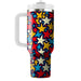 Vibrant Mosaic Star Pattern  Custom Tumblers