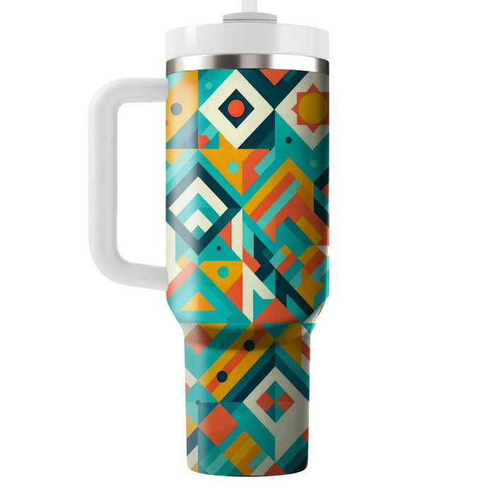 Triangular Mosaic  Insulated Tumblers