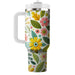 Whimsical Garden Blooms  Travel Tumblers