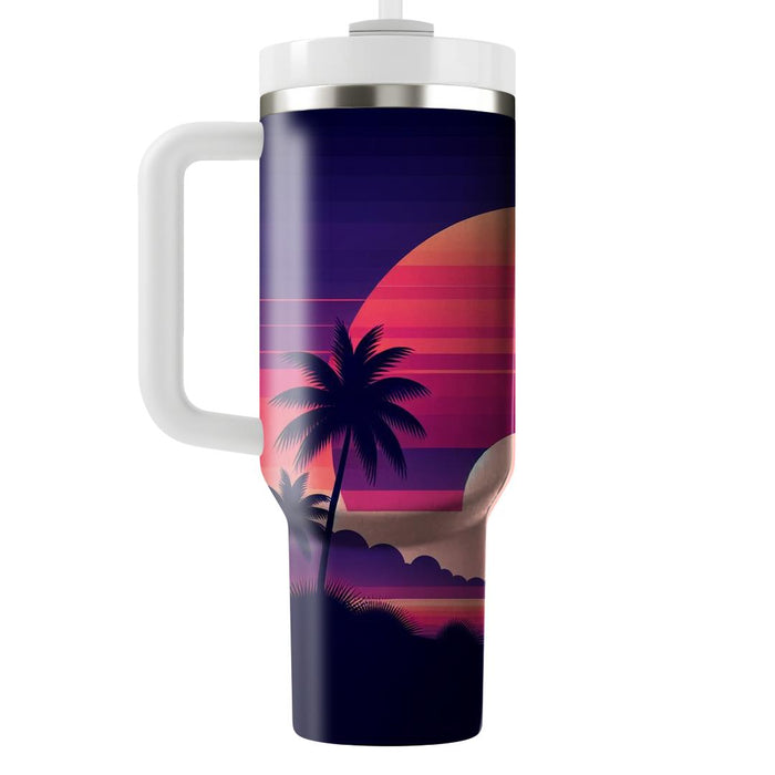 Tropical Sunset Dream  Tumblers With Lids