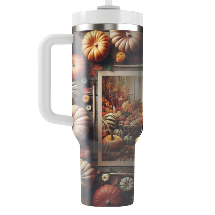 Autumn Harvest Bounty  Personalized Tumblers