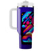 Retro Neon Rainbow  Travel Tumblers