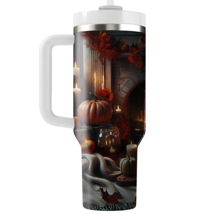 Autumn Cozy Fireside  Decorative Tumblers