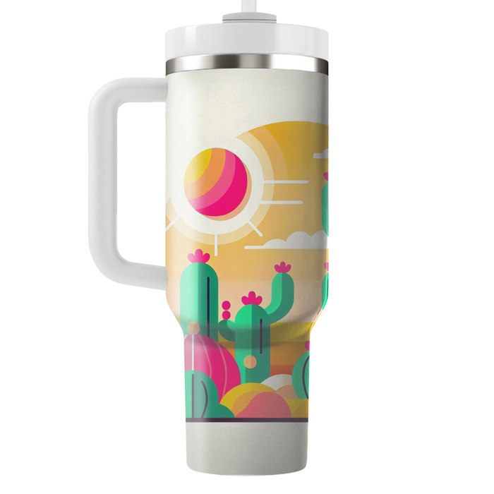 Cactus Garden Delight Tumblers With Lids