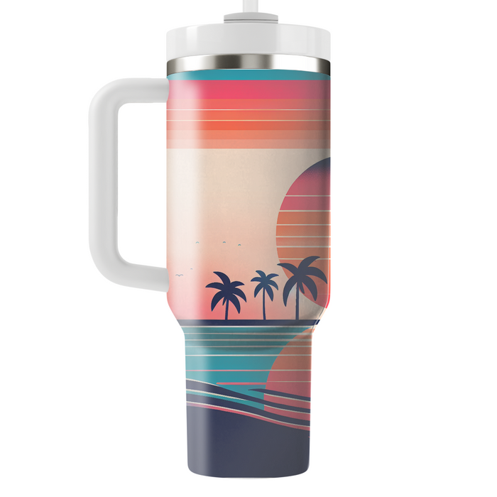 Sunset Beach  Tumblers With Lids