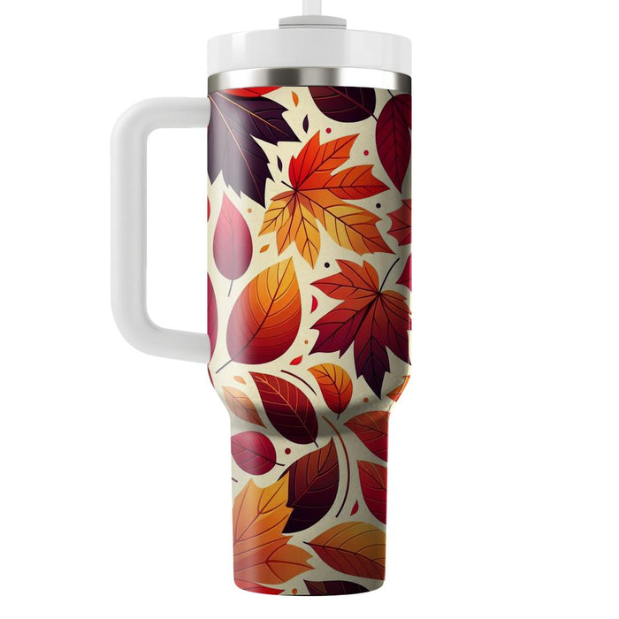 Festive Autumn Leaves  Decorative Tumblers