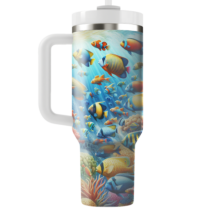 Vibrant Tropical Fish  Tumbler Cups